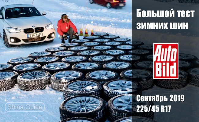Auto Bild 2019: Большой тест зимних шин размера 225/45 R17