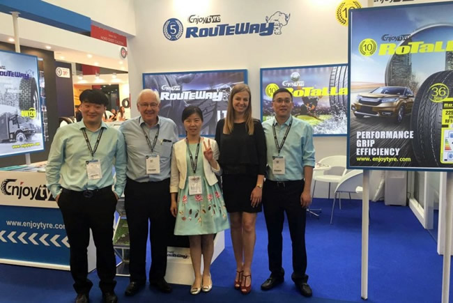 Enjoy Tyre на Autopromotec 2017: Новые линейки, модели и размеры шин Rotalla и Routeway