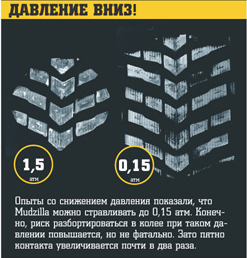 Maxxis M-8080 Mudzilla с рисунком протектора напоминающим не елочку а пальму.