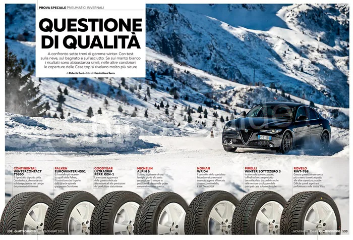 Quattroruote 2019: Тест зимних шин размера 225/50 R17